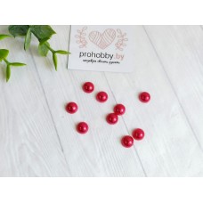 Полужемчуг 8 мм, цвет малиновый, 5 г